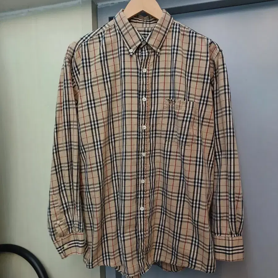 버버리 노바체크 셔츠 xl