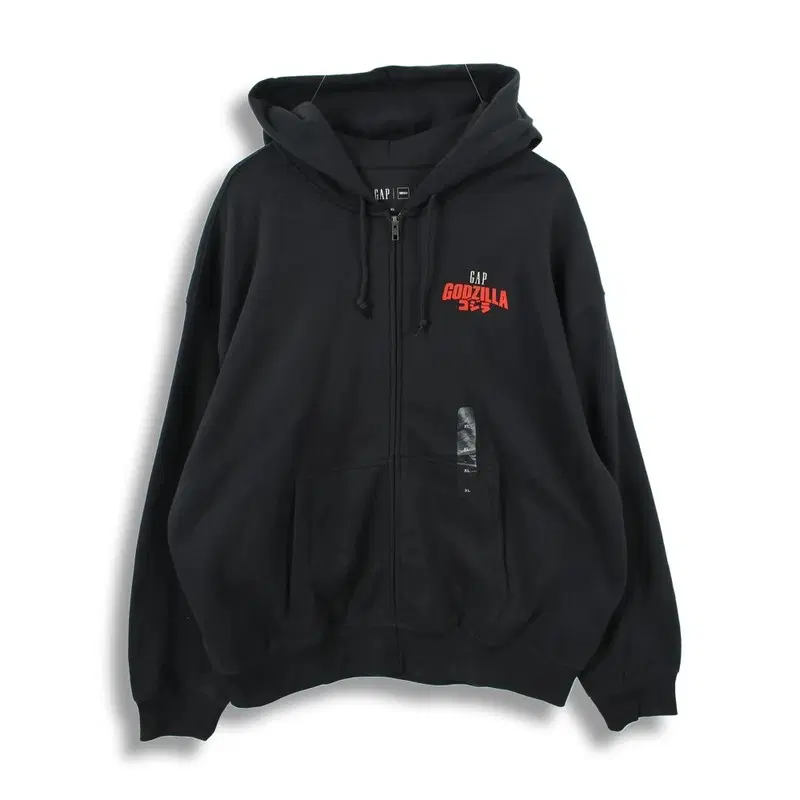 갭 x 고질라 (MEN - XL) [미사용품] 코튼 폴리 고질라 한정판 후드집업