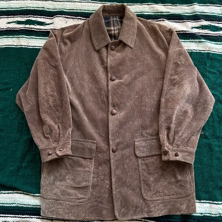 1980s 올드버버리프로섬 코듀로이 하프코트