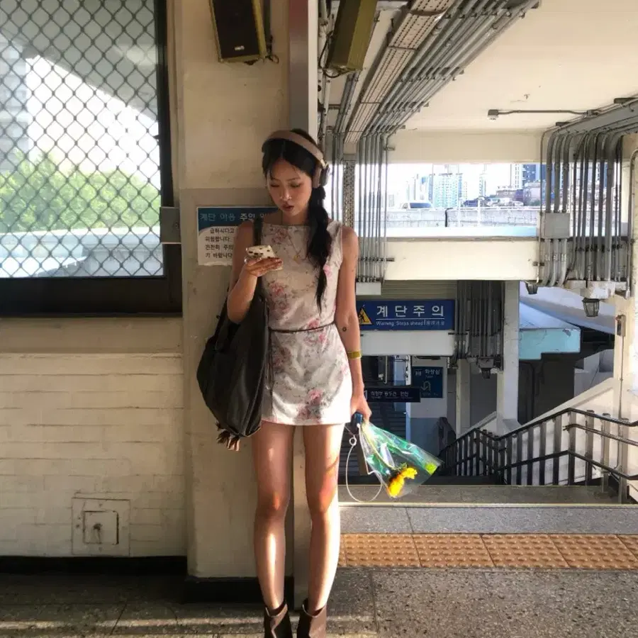 오네 OHNE 웬디 드레스 핑크