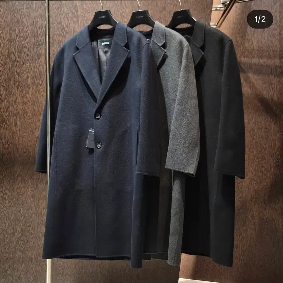 한성 시스템옴므 캐시미어 핸드메이드 싱글 코트