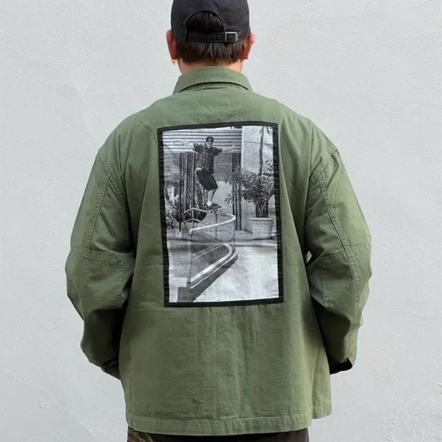 (2XL) 반스 스케이트 밀리터리 오버셔츠 아티바