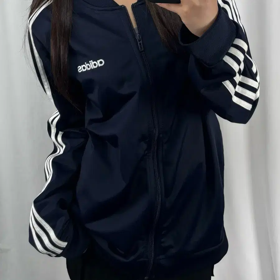 아디다스 네이비 트랙탑 져지