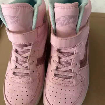 VANS 하이컷 스니커즈 핑크 22.5cm