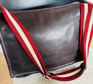 BALLY 숄더백 다크 브라운