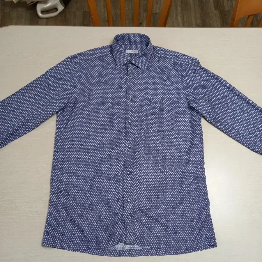 L100 S.T DUPONT 여름용 스판 긴팔셔츠 네이비 L-644