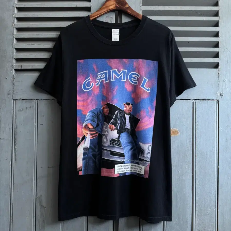 [L]USA 빈티지 CAMEL 카멜 프린팅 티셔츠