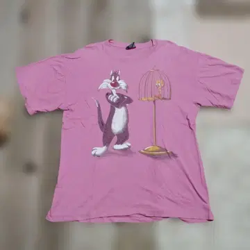 90s Looney Tunes 실베스터 트위티 티셔츠 USA제