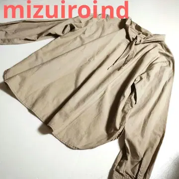 mizuiroind 백리본 긴팔 블라우스 쉘 버튼 코튼 100