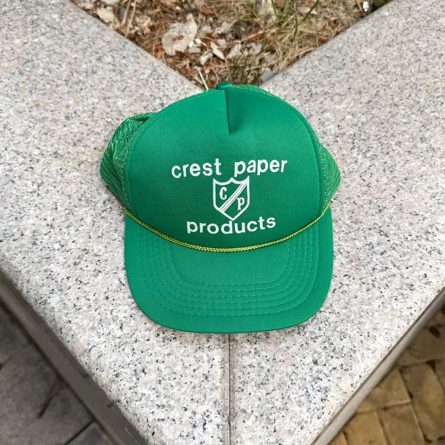 Vtg Crest Paper 빈티지 매쉬 트러커 캡 로프캡 (Green)