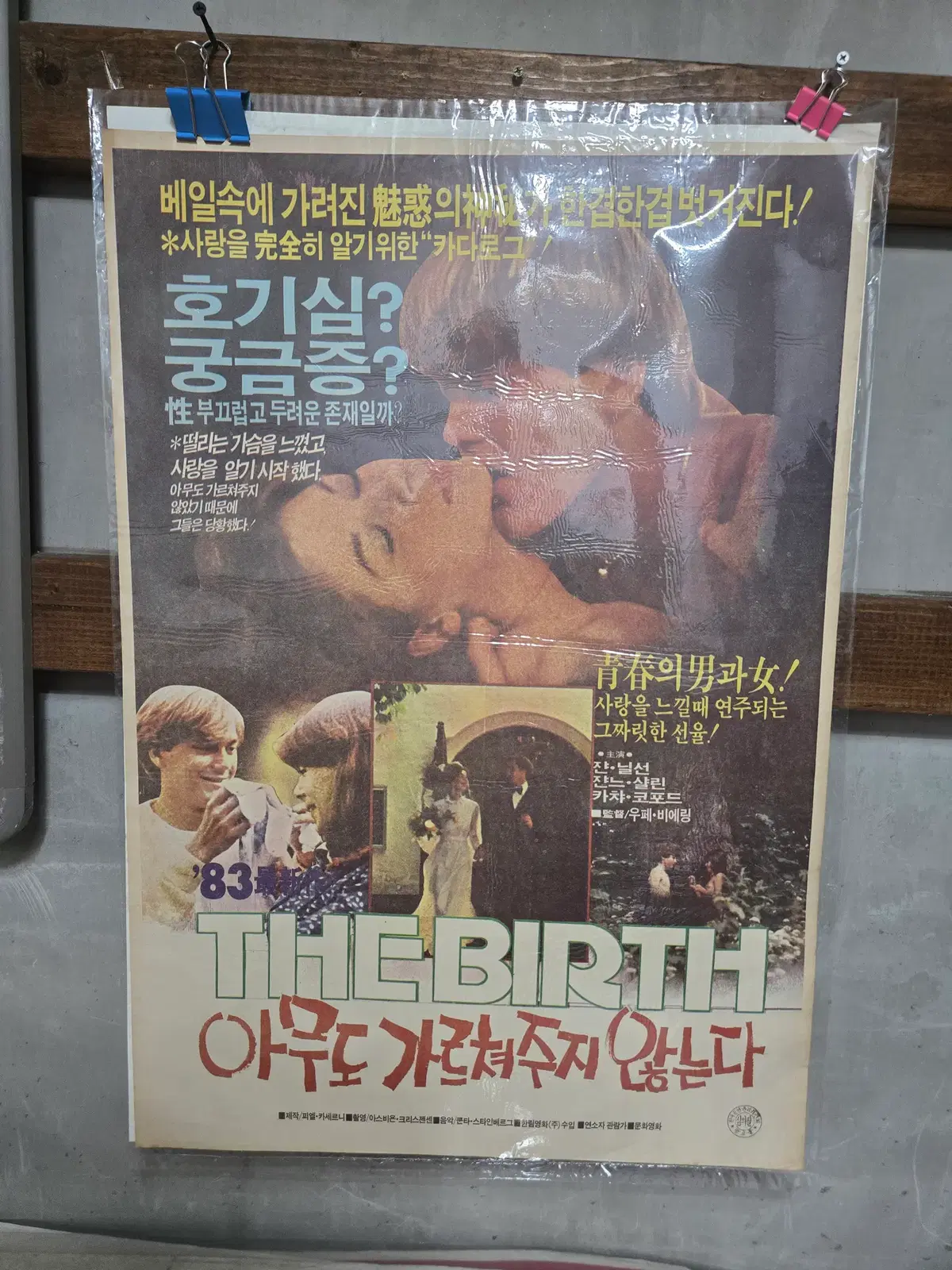 아무도 가르쳐주지않는다 / 1980년대 / 오리지널 포스터 /