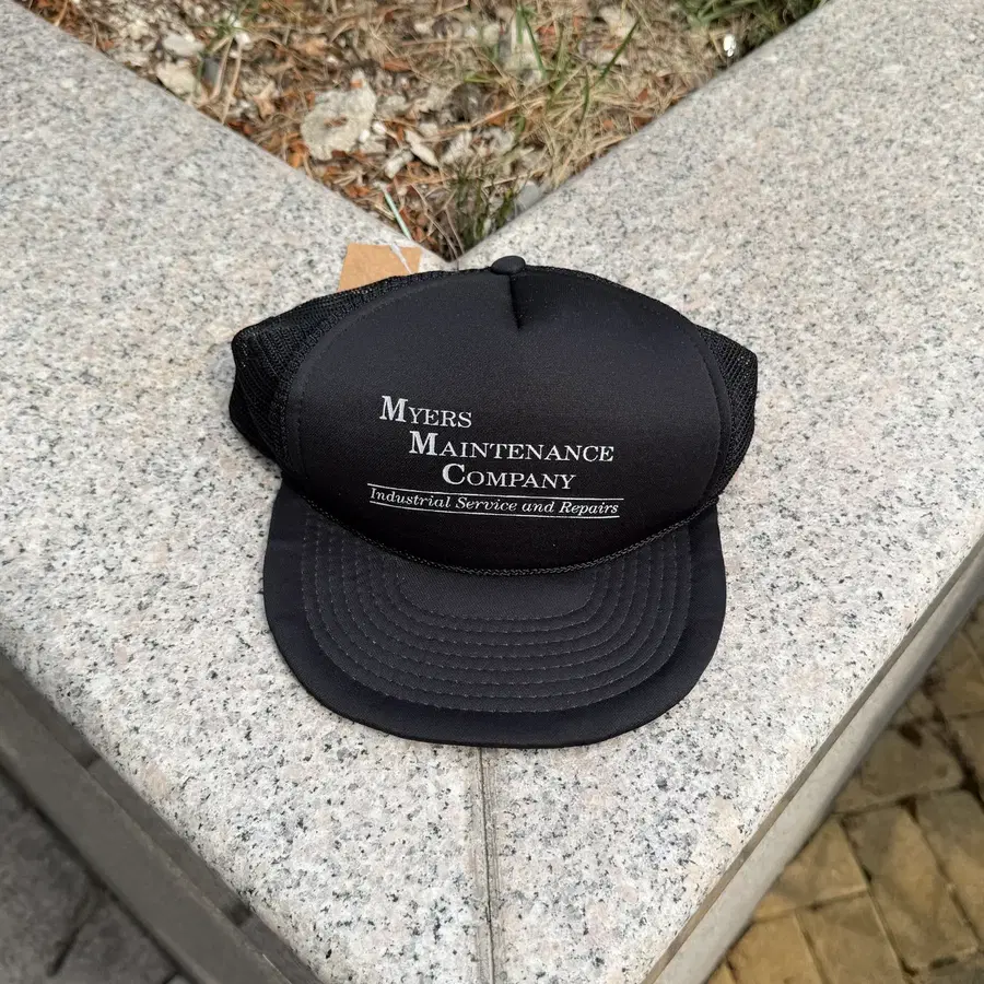 Vtg 빈티지 매쉬 트러커 캡 로프캡 (Black)