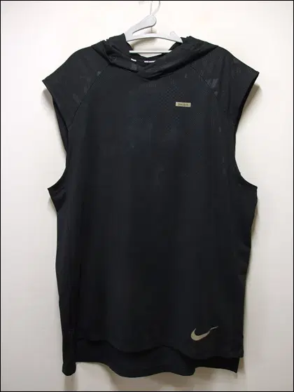 나이키 정품 런닝 DRI-FIT 무늬민소매 기능성 후드티 택105