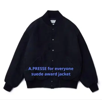 A.PRESSE for everyone suede award jacket
