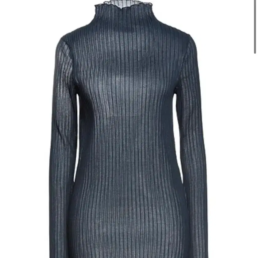 질샌더 JIL SANDER 플리츠 탑 네이비