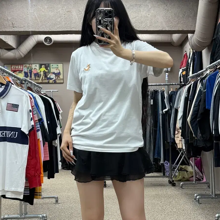 메종 키츠네 칠렉스 폭스 패치 반팔 티셔츠 S270