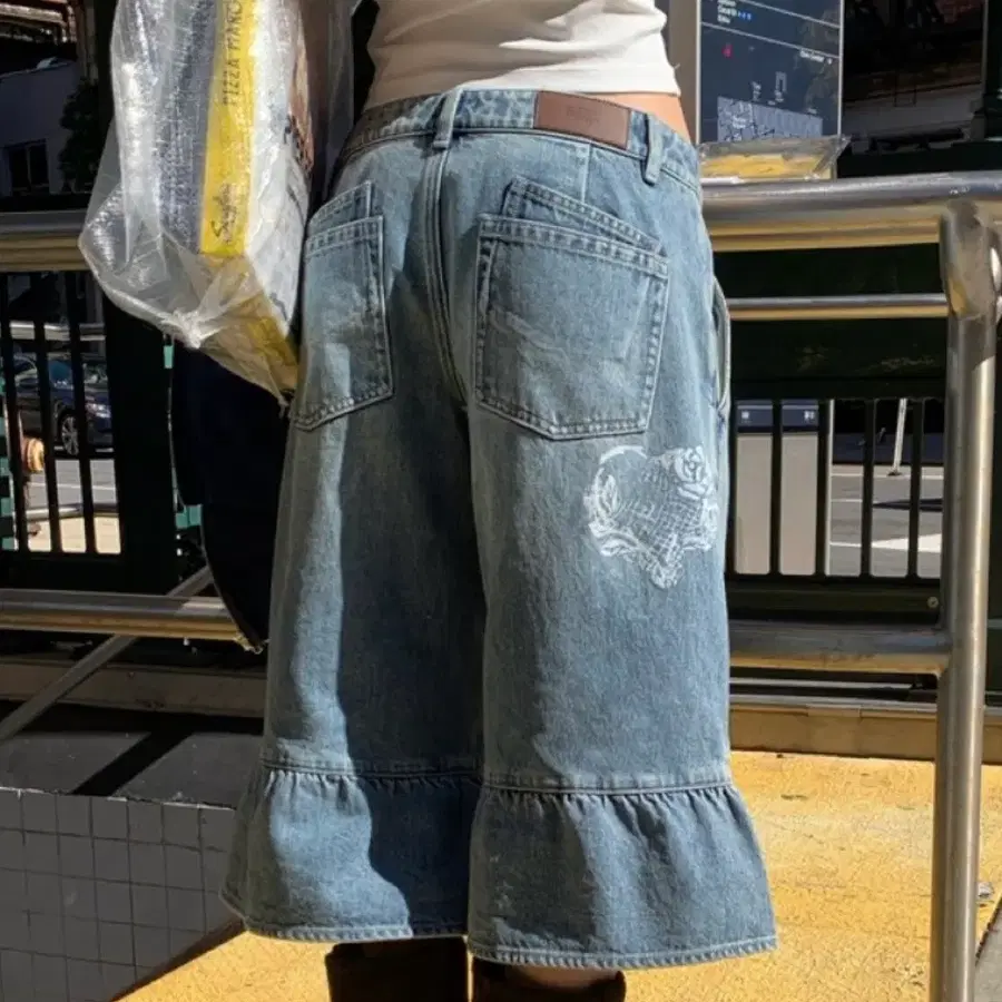 로지 7부 데님 팬츠 (XS)