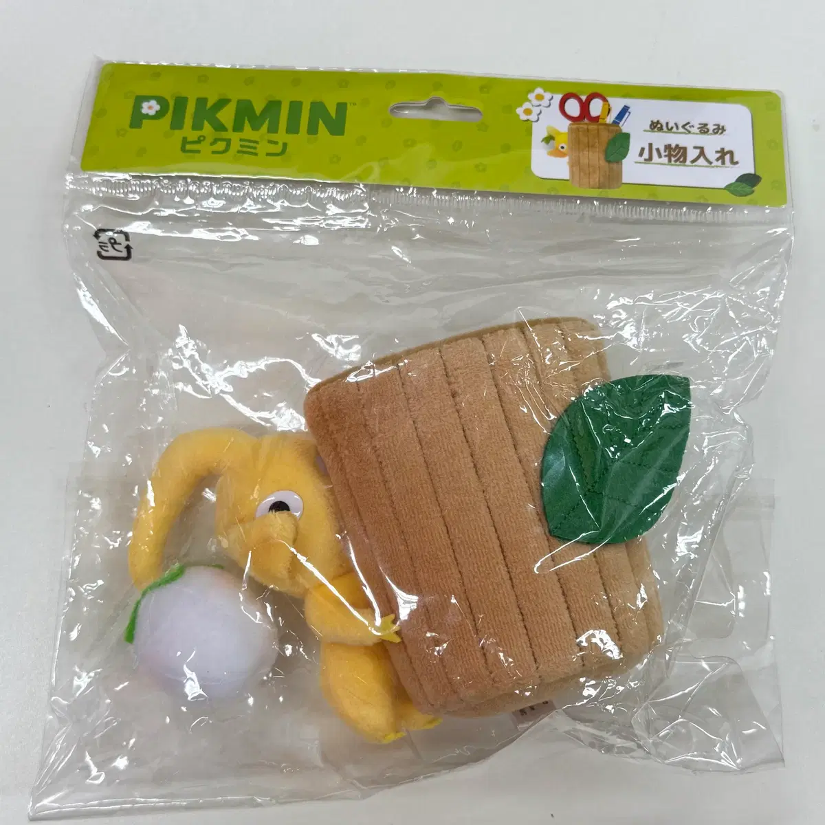 노랑 피크민 누이구루미 케이스 보관함 인형