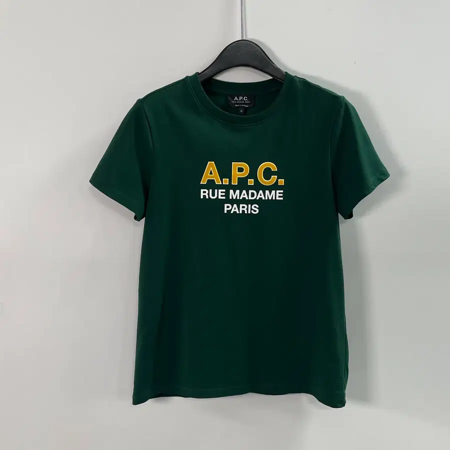 APC 아페쎄 우먼스 루 마담 딥그린 반팔티 (on.2085)