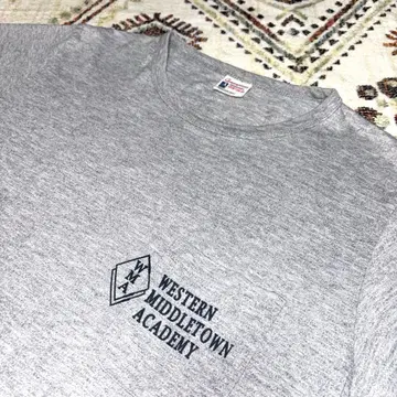 [ 복각 란택 ] [ 스며드는 프린트 ] Champion 칼리지 서리내린 Tee