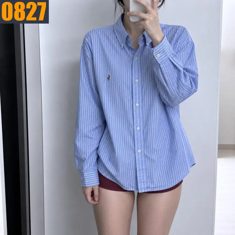 100 POLO 폴로 랄프로렌 스트라이프 옥스포드 셔츠