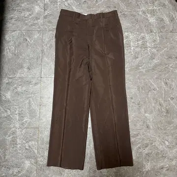 WORSTED 슬랙스 브라운 계열 영국제 투 턱 g99