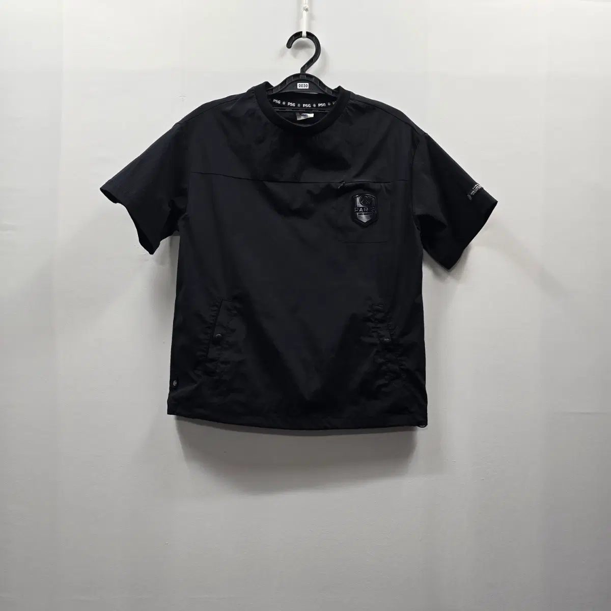 0030 PSG 파리 생제르망 짧은 팔 바람막이 블랙 155