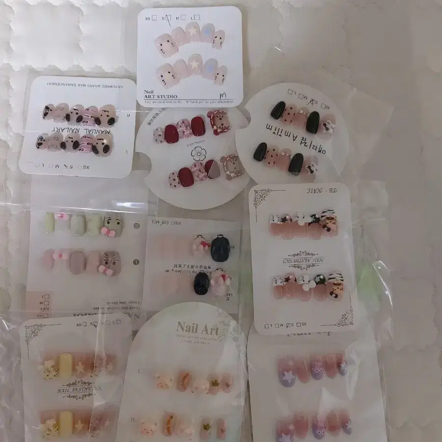 수제네일 S사이즈 일괄 다