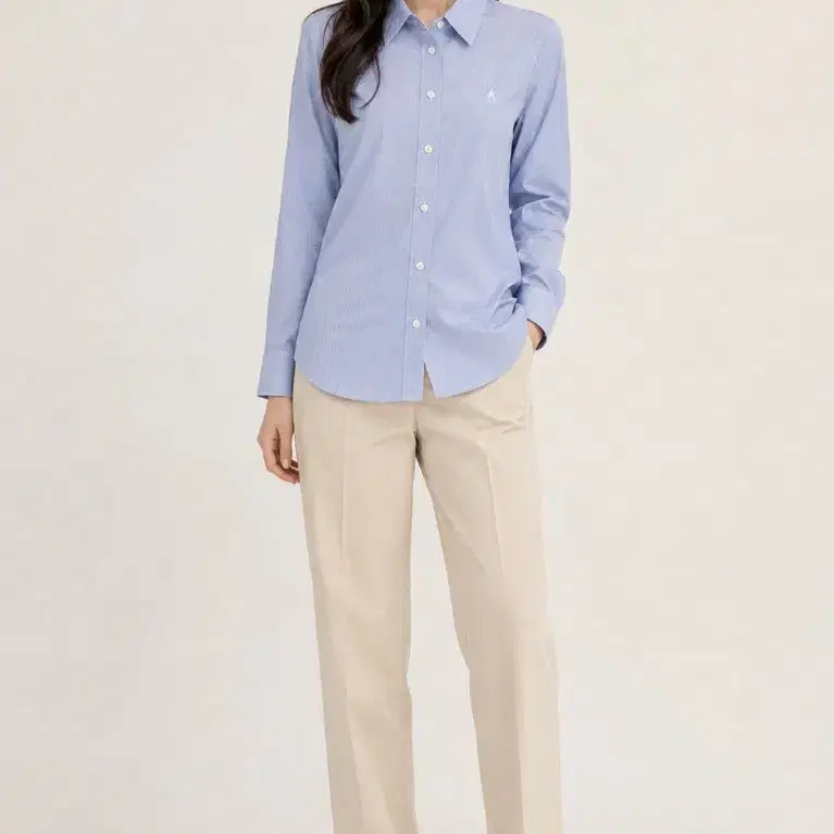 빈폴 레이디스/2020ss/블루 스트라이프 셔츠/95/앨리스/1839