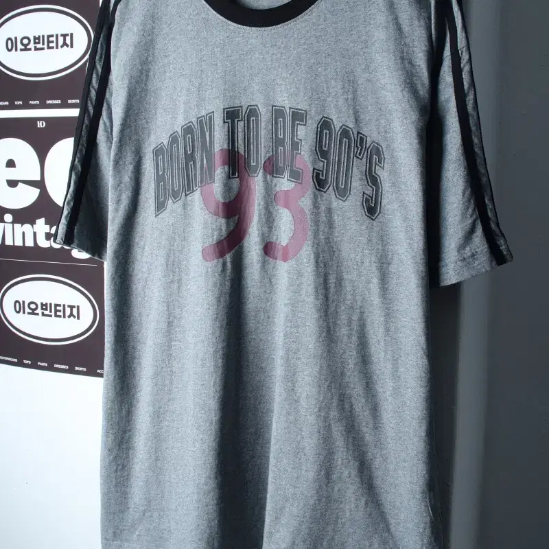 (L-2XL) 스튜디오 반팔 티셔츠 빅로고 그레이 블록코어-H37862