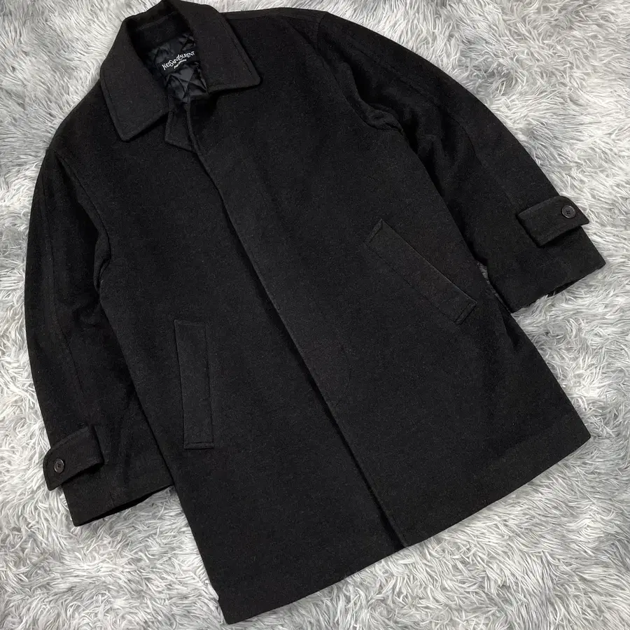 90s YSL 입생로랑 아카이브 발마칸 코트 5699