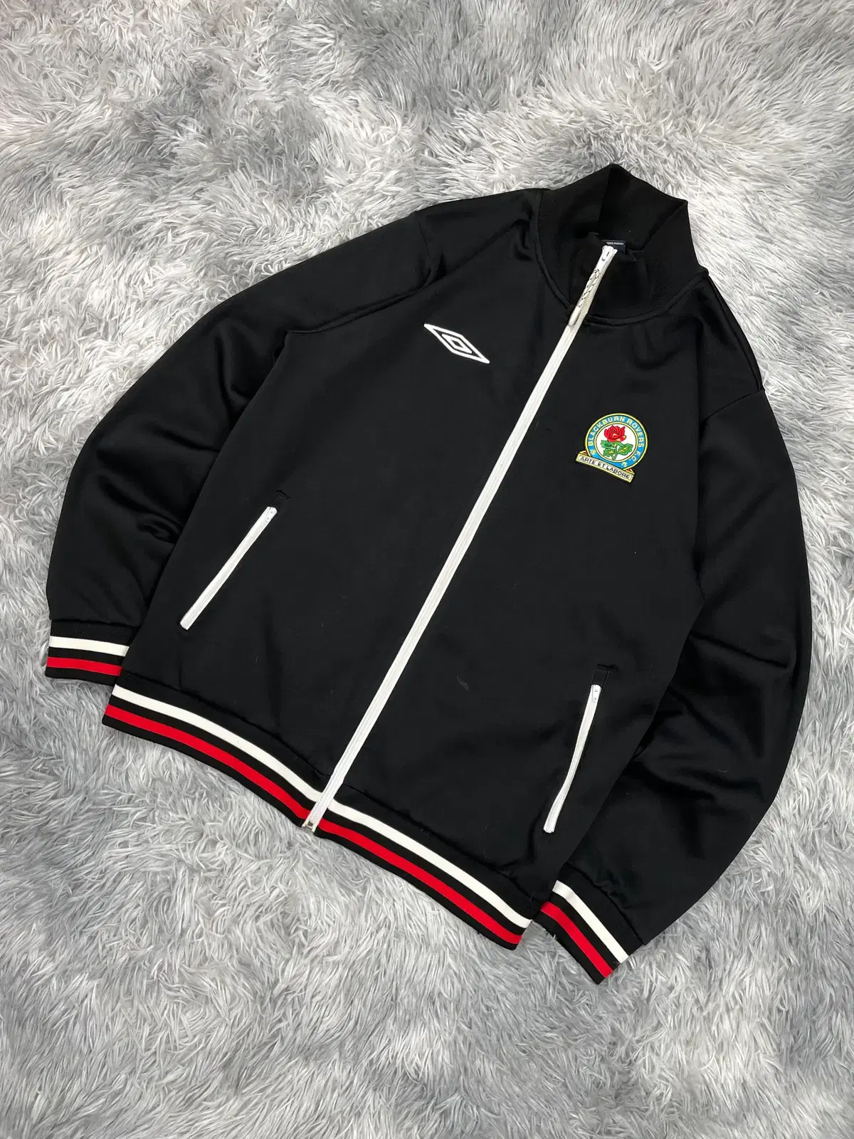 00s 엄브로 블랙번 FC 올드스쿨 트랙탑 자켓 5702