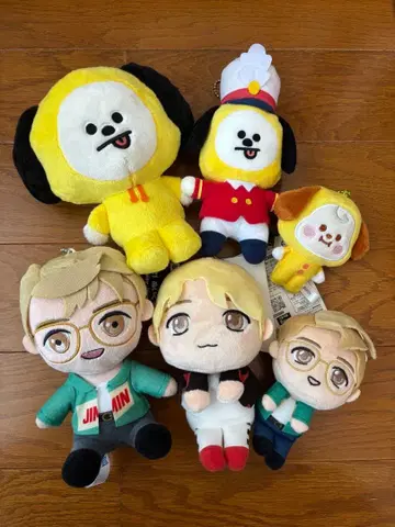 BTS BT21 지민 CHIMMY 봉제 인형 키링 묶음 판매