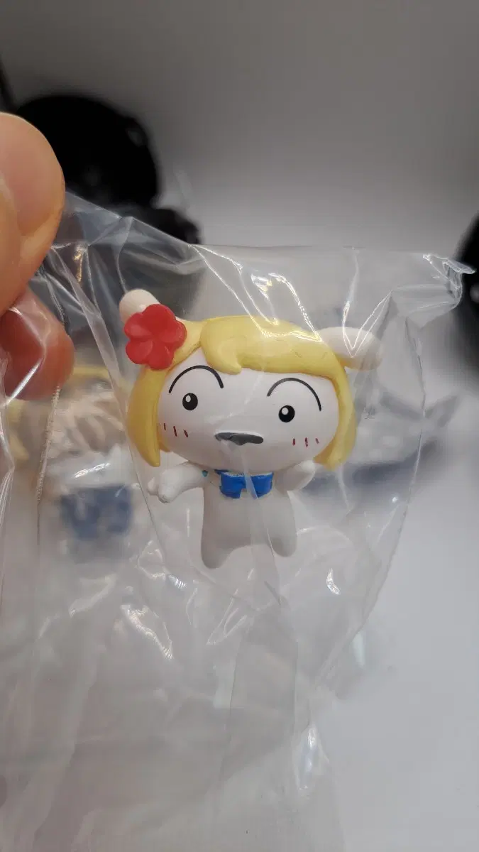 갸루 흰둥이 돈부리 피규어 가챠