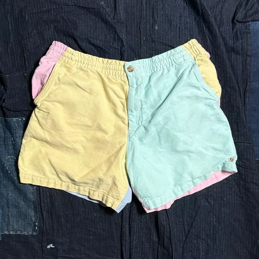 폴로 랄프로렌 컬러블록 옥스퍼드 프랩스터 쇼츠 20(Junior)