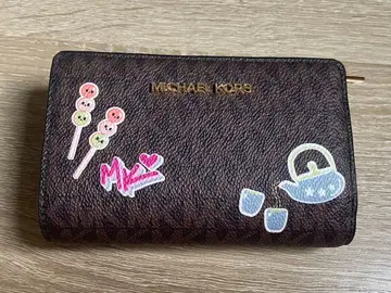 MICHAEL KORS 접이식 지갑 브라운