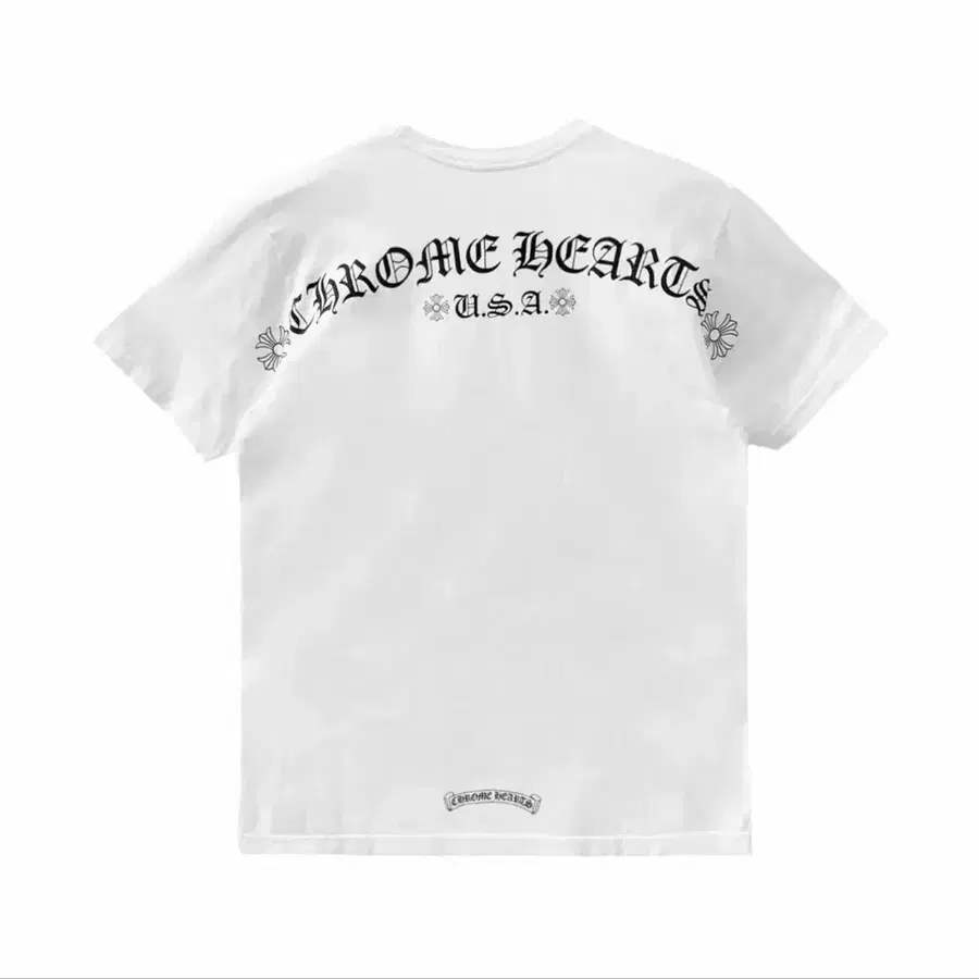 크롬하츠 USA 스크립트 티셔츠 화이트 L,XL
