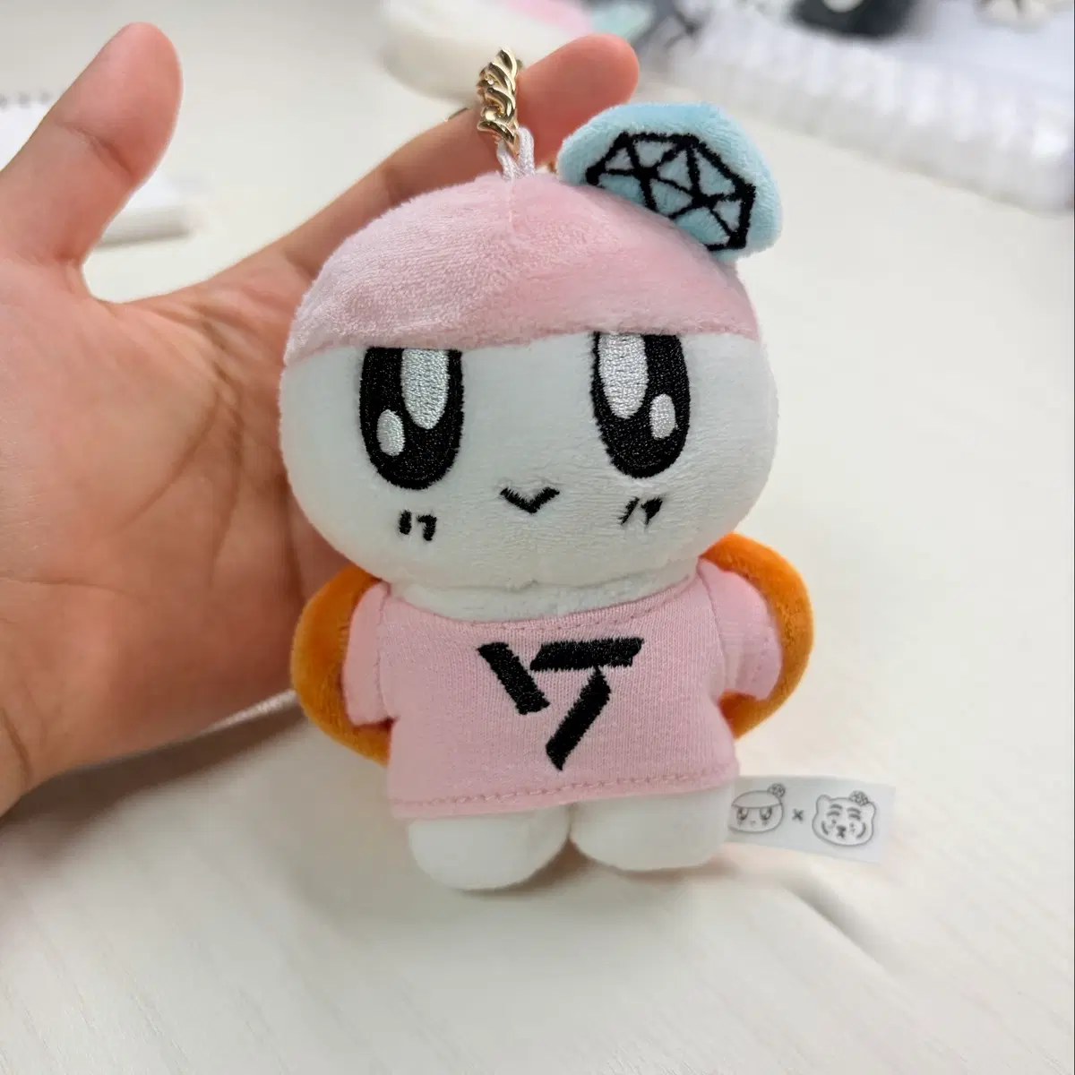 세븐틴 봉봉이X무직타이거 인형 키링