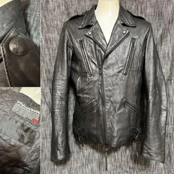 5351 POUR LES HOMMES 고급 라인 SCHORL 가죽 라이더스