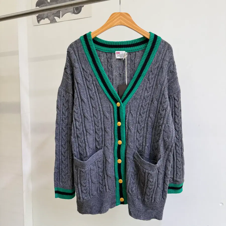 TRADITIONAL WEATHERWEAR 케이블 니트 가디건