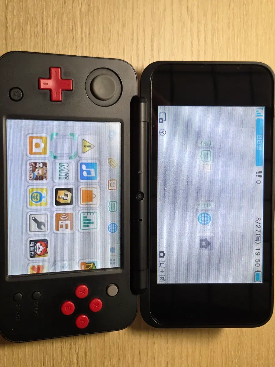 2ds xl 마리오카트 에디션 + 포켓몬스터x 곽팩