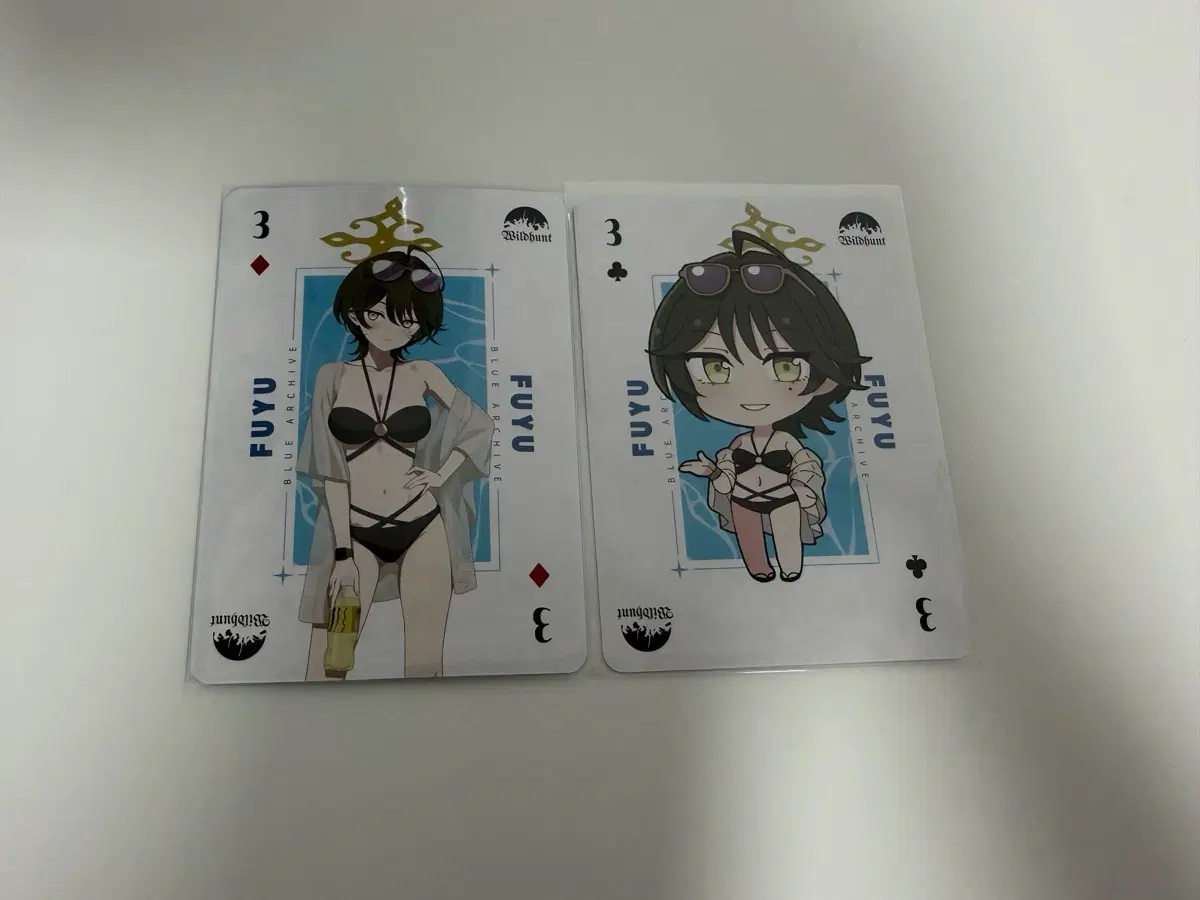 블루 아카이브 요스타 회장한정 후유 수영복 카드 2장