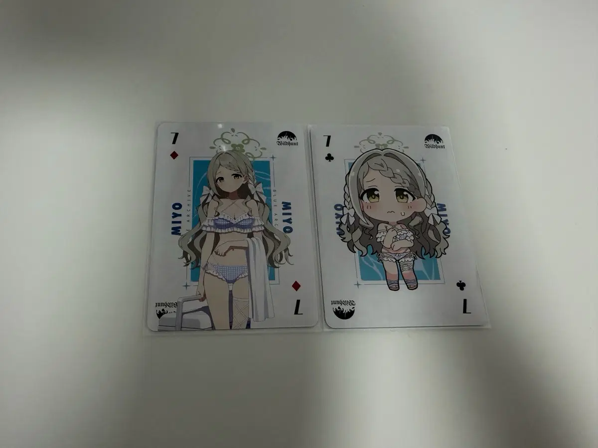 블루 아카이브 요스타 회장한정 미요 수영복 카드 2장