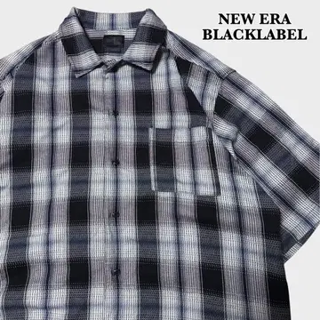 새상품급 NEW ERA BLACKLABEL 옴브레 체크 셔츠 L