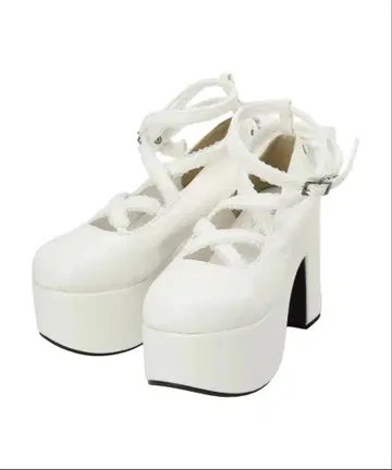 NOEMIE 아일렛 레이스업 펌프스 화이트/M(23~23.5cm)