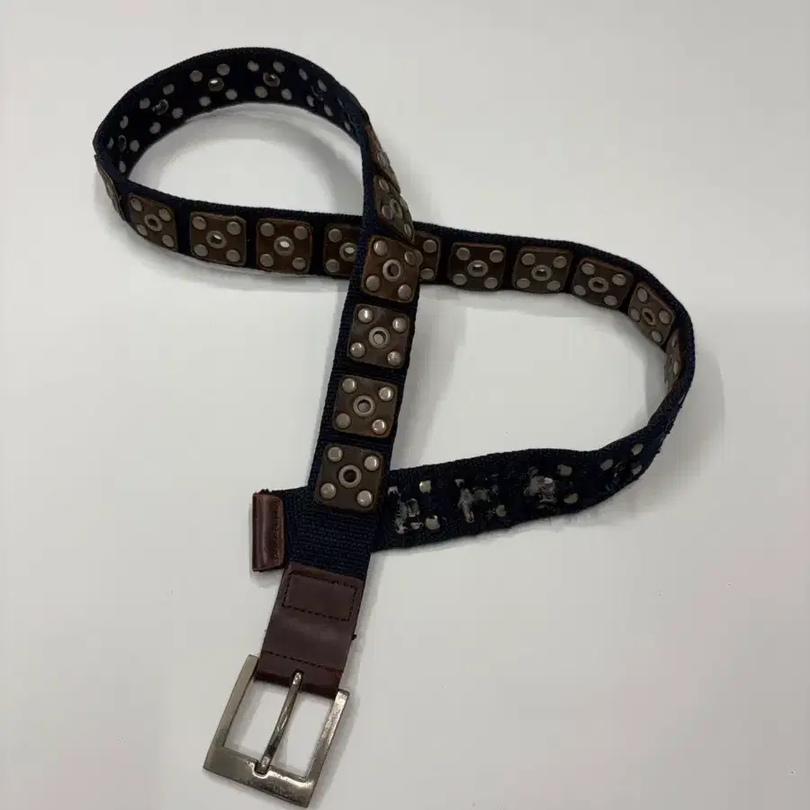 빈티지 스터드 캔버스 벨트  Vintage Stud Canvas Belt