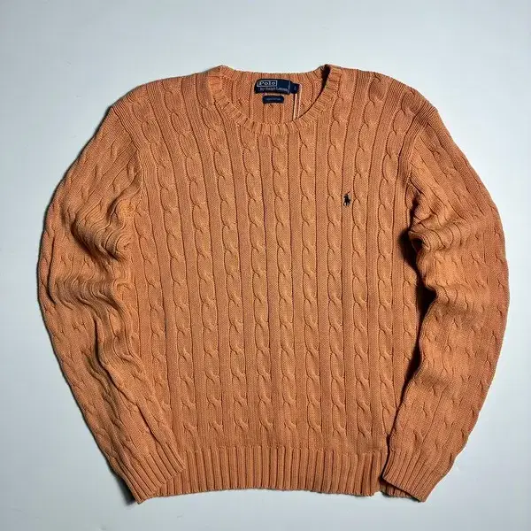 폴로 랄프로렌 베이직 포니 자수 케이블 니트 스웨터 R3497