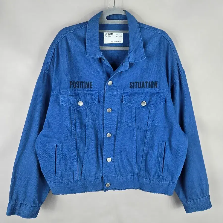 [무료배송]버쉬카 S-M 유니섹스 오버사이즈 데님 자켓 베르쉬카 BERSHKA