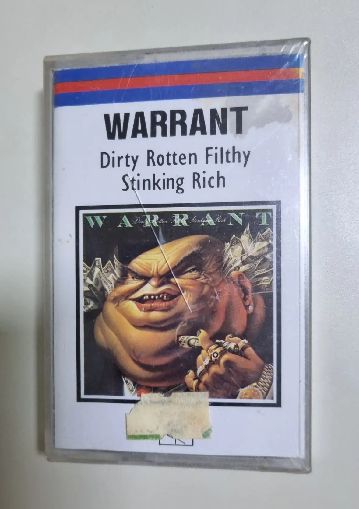워런트 Dirty Rotten Filthy Stinking Rich (미개봉 카세트테이프) 앞면 케이스 금