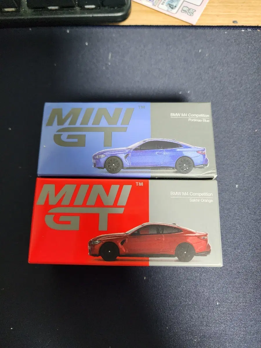 미니지티 bmw m4 사키르 오렌지, 블루 일괄